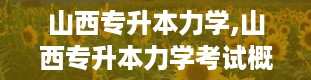 山西专升本力学,山西专升本力学考试概述