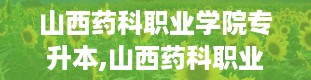 山西药科职业学院专升本,山西药科职业学院专升本全解析