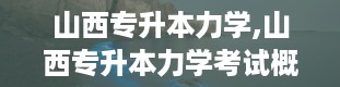 山西专升本力学,山西专升本力学考试概述