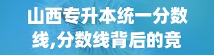 山西专升本统一分数线,分数线背后的竞争与期待