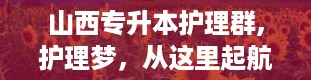 山西专升本护理群,护理梦，从这里起航