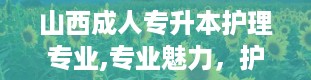 山西成人专升本护理专业,专业魅力，护理之光