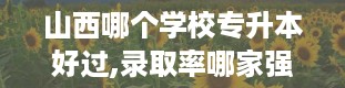 山西哪个学校专升本好过,录取率哪家强？山西高校排名来帮忙