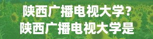 陕西广播电视大学？陕西广播电视大学是几本