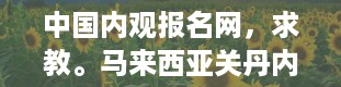 中国内观报名网，求教。马来西亚关丹内观怎样报名