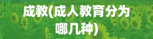 成教(成人教育分为哪几种)