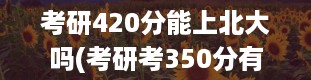 考研420分能上北大吗(考研考350分有多难)